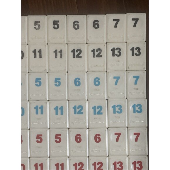 Rummikub Complete 106 Tile Set Rummy-O 1998 Rummy Cube - Picture 4 of 8